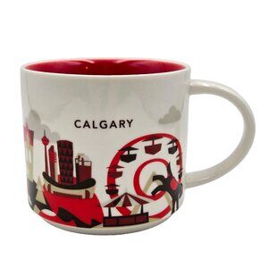 Starbucks Calgary You Are Here Series Mug Cup Coffee 2017 Alberta Canada Read